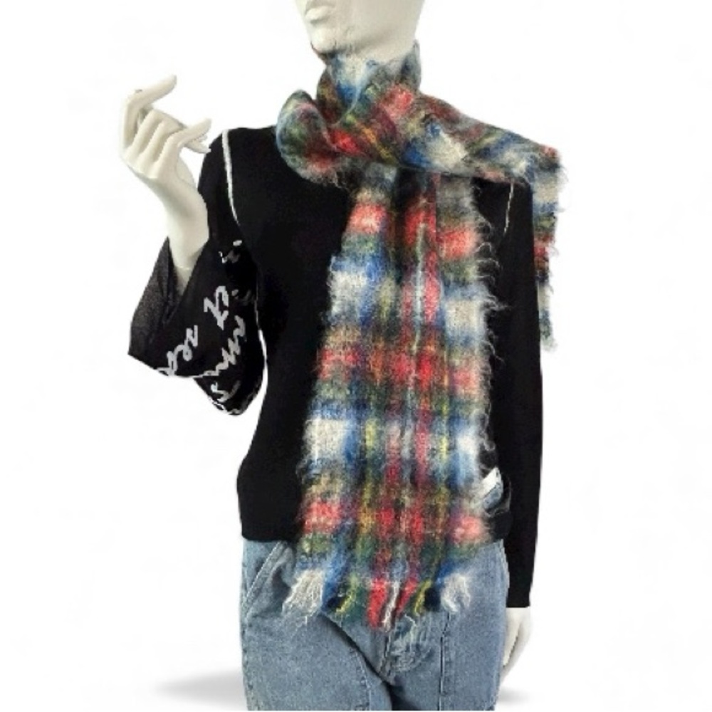 Vintage Craig-Na-Creidhe Tartan Mohair Scarf